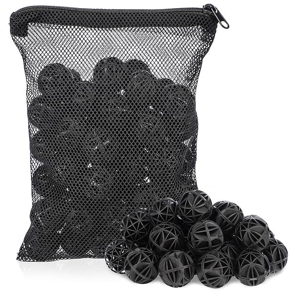 Segarty Aquarium Bio Balls, 1 inch Koi Pond Filter Media Bio Ball with Sponge for Aquarium Filter Canister Filter Biological Filtration for