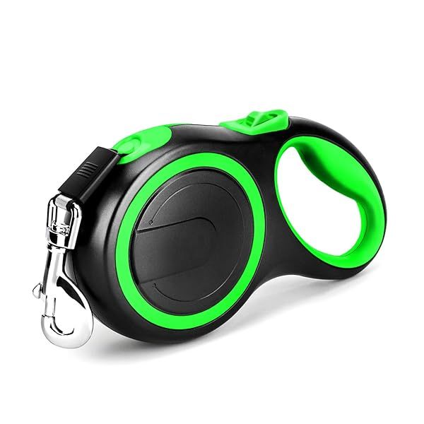 Segarty Retractable Dog Lead 26 Feet for Large Dogs Heavy Duty No Tangle Nylon Tape with One Button Break and Lock for Training and Running