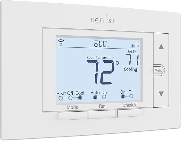 Upgrade to Sensi Smart Thermostat ST55: Wi-Fi, Alexa Compatible, Easy DIY Install & Energy Star Certified for Ultimate Comfort