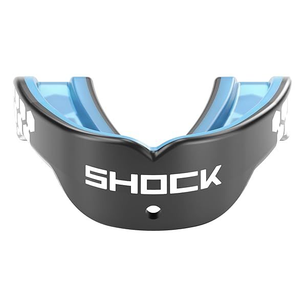 Shock Doctor Sports Mouth Guard with Convertible Helmet Strap for Football, Basketball, Lacrosse & Hockey