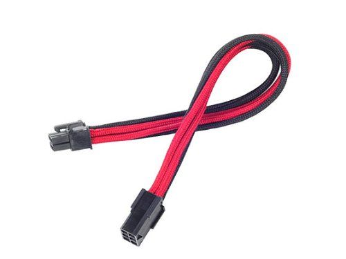 Buy Silverstone Tek Sleeved Power Supply Cable 6-Pin to PCI-E Connector (PP07-IDE6BR) - Enhance Your PC Setup