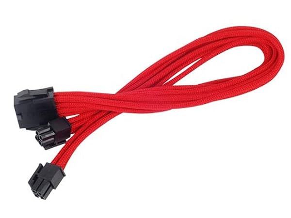 Buy Silverstone Tek 8-Pin EPS12V Power Supply Cable Extension (PP07-EPS8R) - High-Quality Sleeved Connector
