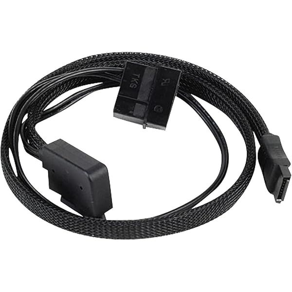 Buy Silverstone Tek Slim-SATA to SATA Adapter Cable (CP10) - High-Quality Sleeved Design for Optimal Performance