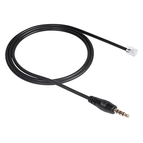 SinLoon Telegram to 3.5mm Adapter - Convert RJ9 Headset to Smartphones Most Android Cellphones