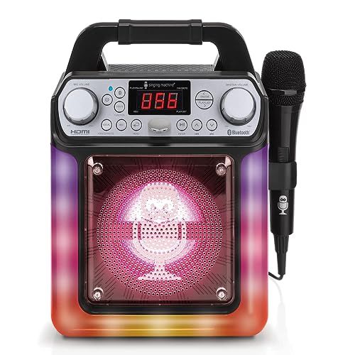 Portable Karaoke Machine with Bluetooth & LED Lights - Perfect for Adults & Kids | Singing Machine
