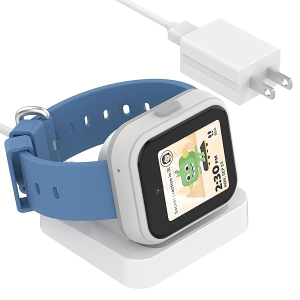 Soarking Charging Dock Replacement for T-Mobile SYNC UP 1 Kids Watch with 5 Feet Charger Cable Wall Charger Included(White for Syncup Watch 1)