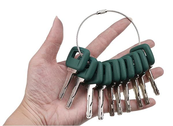 Solarhome 10PCS Ignition Keys 11039228 for Volvo Loader Haul Truck Heavy Equipment Laser Cut Quality Replacement Keys