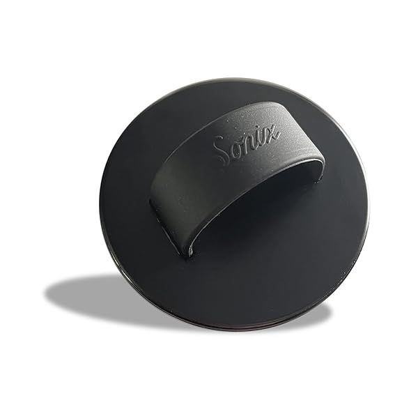 Sonix Magnetic Phone Grip, MagSafe Silicone Ring Loop Grip - Detachable Holder for Hand, Soft MagSafe Grip | Matte Black