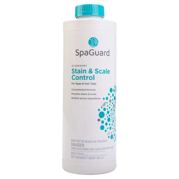 SpaGuard Spa Stain & Scale Control - Quart | Effective Spa Maintenance Solution