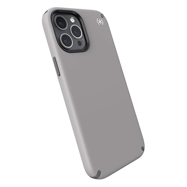 Speck Presidio2 PRO iPhone 12 Pro Max Case - Cathedral Grey/Graphite Grey/White | Durable Protection & Stylish Design