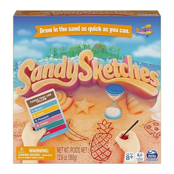 Spin Master Sandy Sketches Sand Drawing Game for Family Fun Ages 8 and Up
