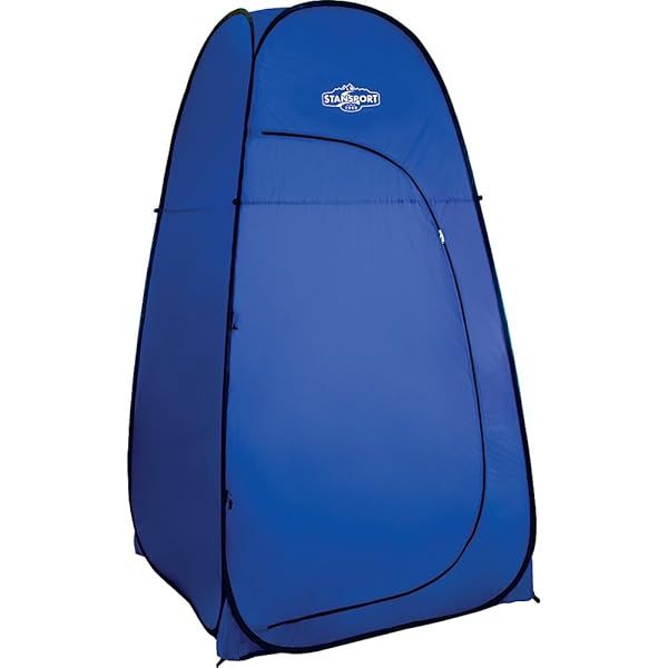Stansport Pop-up Privacy Shelter - Blue (738) | Quick Setup & Ultimate Outdoor Privacy