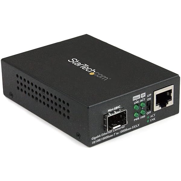 StarTech Multimode/Single Mode Fiber Media Converter - Open SFP Slot, 10/100/1000Mbps, VLAN Support (MCM1110SFP)