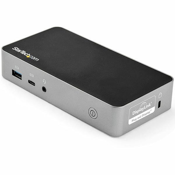 StarTech USB-C Dock Dual Monitor 1080p HDMI Laptop Docking Station with 65W Power Delivery for Mac and Windows