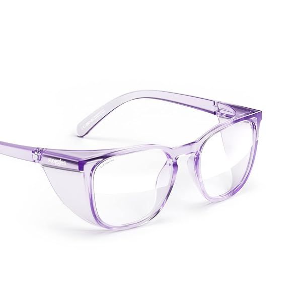 Stoggles Z87.1 Safety Glasses: Stylish, Scratch-Proof, Anti-Fog, Blue-Light & UV Protection with Top & Side Shields