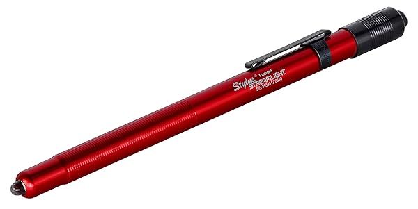 Streamlight 65035 Stylus 11-Lumen LED Pen Light - Red with 3 AAAA Batteries | Compact & Bright