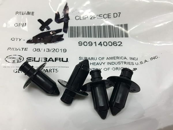 Subaru Bumper Cover Retainer Clips 2008-2019 OEM for Impreza Crosstrek Ascent WRX Sti Forester Legacy Outback Set of 4