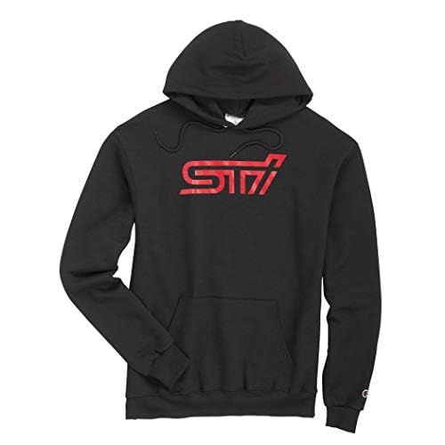 Subaru STI Logo ECO Hoodie Black Pullover Sweatshirt for Forester Impreza WRX STI Ascent Outback Crosstrek Medium Size