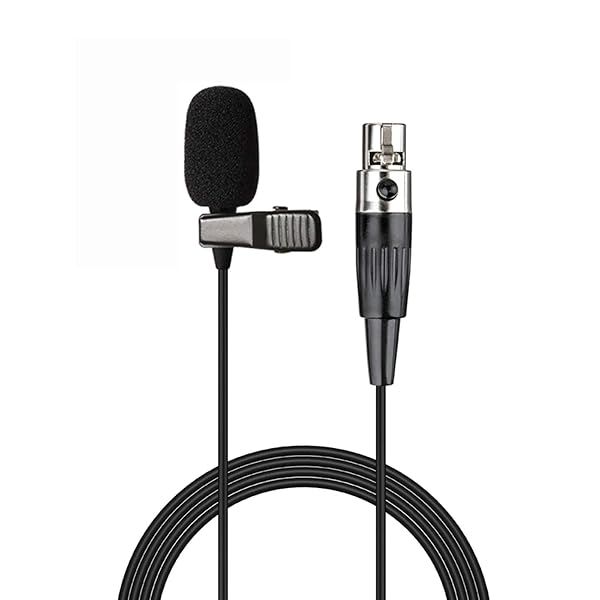 Sujeetec Lavalier Microphone Compatible with AKG Samson Wireless Transmitter Unidirectional Condenser Mini XLR TA3F Plug