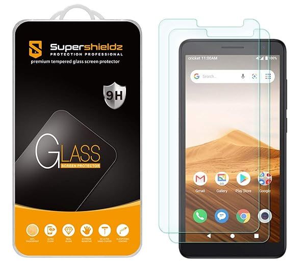 Supershieldz 2 Pack Tempered Glass Screen Protector for Alcatel Apprise Glimpse Volta Alcatel 1B 2020 Anti Scratch Bubble Free