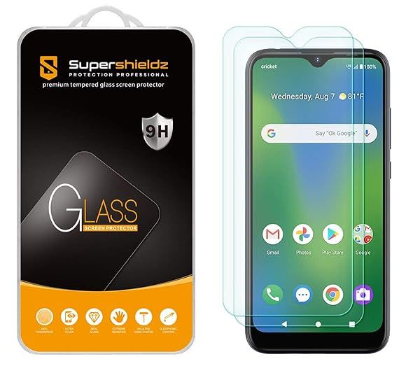 Supershieldz 2 Pack Tempered Glass Screen Protector for Cricket Influence AT&T Maestro Plus V350U Anti Scratch Bubble Free