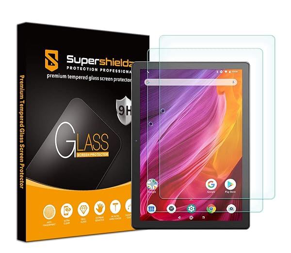 Supershieldz 2 Pack Tempered Glass Screen Protector for Dragon Touch K10 Tablet and Notepad K10 Tablet 10.1 Inch Anti Scratch Bubble Free