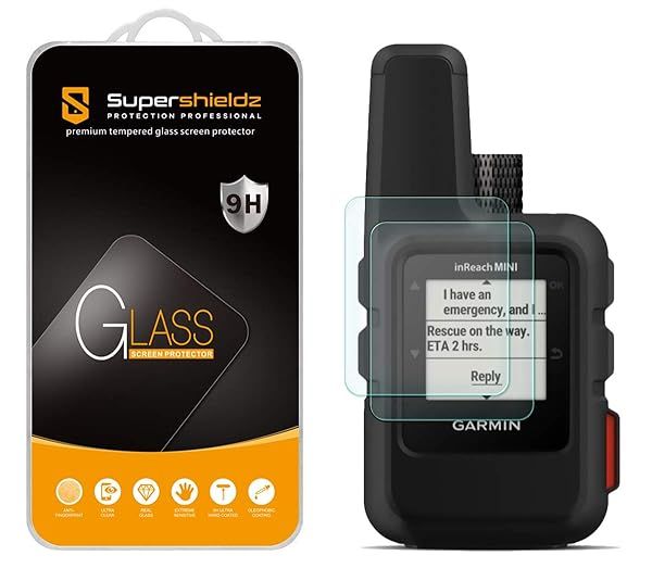 Supershieldz 2 Pack Tempered Glass Screen Protector for Garmin inReach Mini 2 Anti Scratch Bubble Free Protection