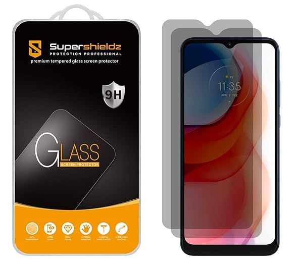 Supershieldz Privacy Anti Spy Tempered Glass Screen Protector for Motorola Moto G Play 2021 2 Pack Anti Scratch Bubble Free