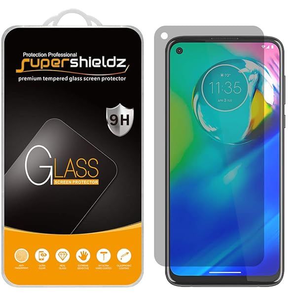 Supershieldz 2 Pack Tempered Glass Screen Protector for Motorola Moto G Power 2020 Moto G Stylus 2020 Moto G8 Power Privacy Anti Scratch Bubble Free