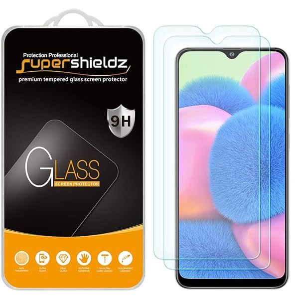 Supershieldz 2 Pack Tempered Glass Screen Protector for Samsung Galaxy A30s Anti Scratch Bubble Free