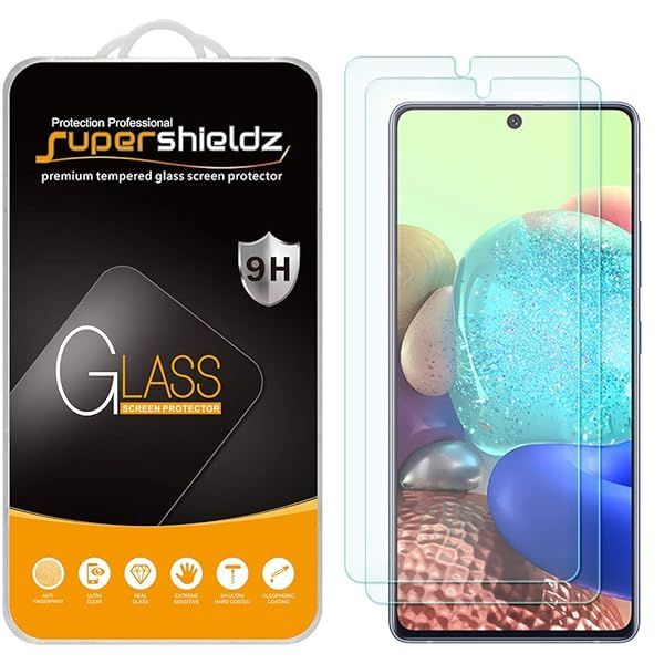 Supershieldz 2 Pack Tempered Glass Screen Protector for Samsung Galaxy A71 5G Anti Scratch Bubble Free Protection