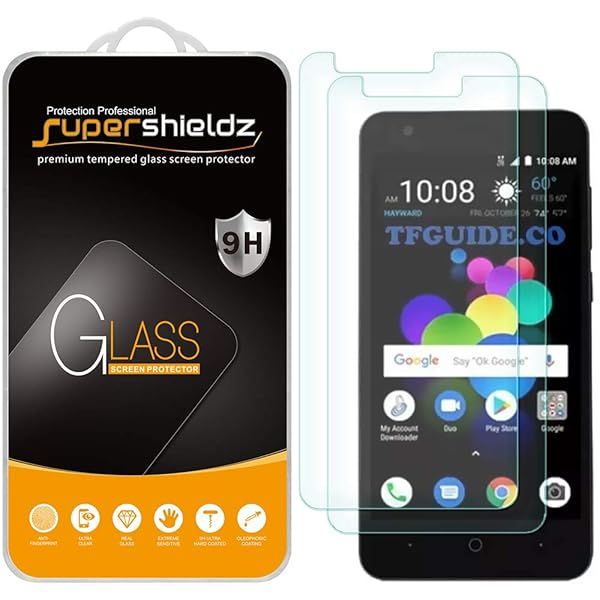 Supershieldz 2 Pack Tempered Glass Screen Protector for ZTE Blade T2 Lite Z559DL Anti Scratch Bubble Free