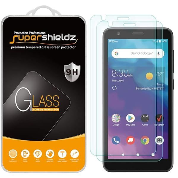 Supershieldz 2 Pack Tempered Glass Screen Protector for ZTE Blade Vantage 2 Anti Scratch Bubble Free