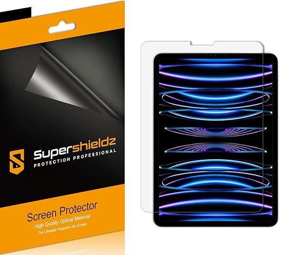 Supershieldz Anti-Glare Matte Screen Protector 3 Pack for iPad Pro 11 inch 2018-2022 and iPad Air 10.9 inch 5th 4th Generation