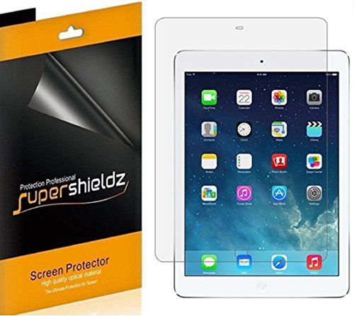 Supershieldz 3-Pack Screen Protector for iPad Air 1 & 2 - High Definition Clear Shield (9.7 inch)
