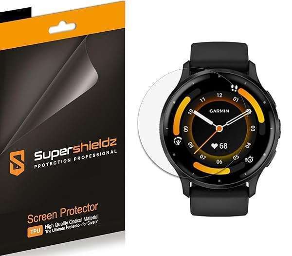 Supershieldz 3 Pack Screen Protector for Garmin Venu 3 - High Definition Clear TPU Shield