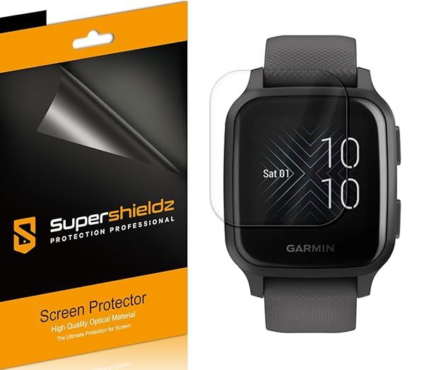 Supershieldz 3 Pack Screen Protector for Garmin Venu 2 Full Coverage High Definition Clear TPU Shield