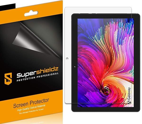 Supershieldz 3 Pack Screen Protector for Gateway 10.1 Inch Tablet High Definition Clear Shield PET