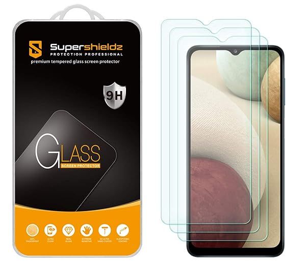 Supershieldz 3 Pack Tempered Glass Screen Protector for Samsung Galaxy A13 5G A13 LTE A12 Anti Scratch Bubble Free