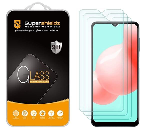 Supershieldz 3 Pack Tempered Glass Screen Protector for Samsung Galaxy A32 5G Anti Scratch Bubble Free Protection
