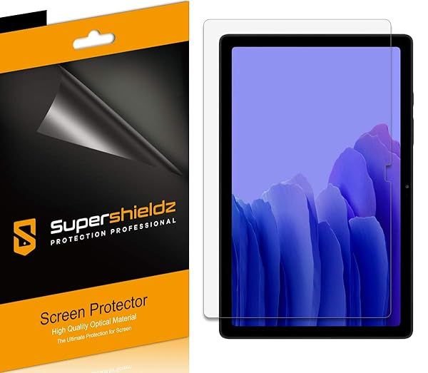 Supershieldz 3 Pack Screen Protector for Samsung Galaxy Tab A7 10.4 inch High Definition Clear Shield PET Model SM-T500 SM-T505 SM-T507