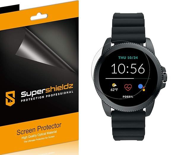 Supershieldz 6 Pack Screen Protector for Fossil Men's Gen 5E 44mm Smartwatch Anti Glare Anti Fingerprint Matte Shield