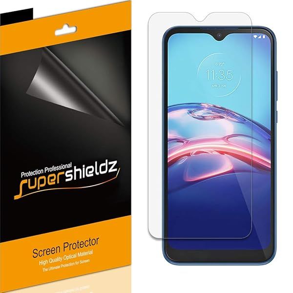 Supershieldz 6 Pack Screen Protector for Motorola Moto E 2020 High Definition Clear Shield PET