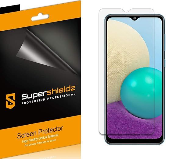 Supershieldz 6 Pack Screen Protector for Samsung Galaxy A02 High Definition Clear Shield PET