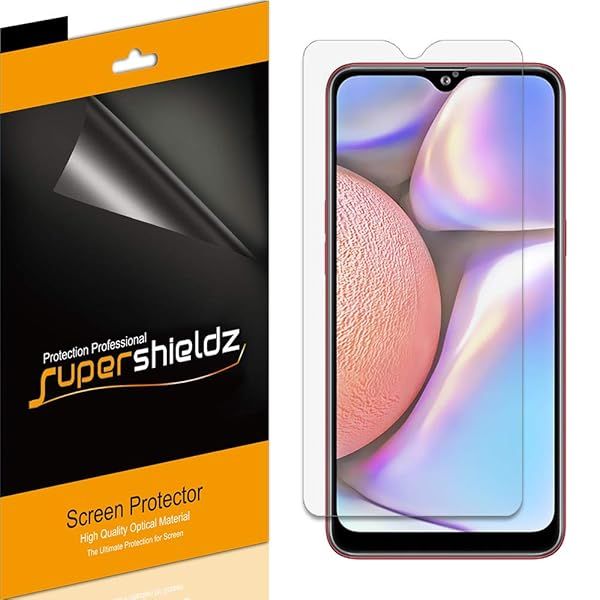 Supershieldz 6 Pack Screen Protector for Samsung Galaxy A10s High Definition Clear Shield PET