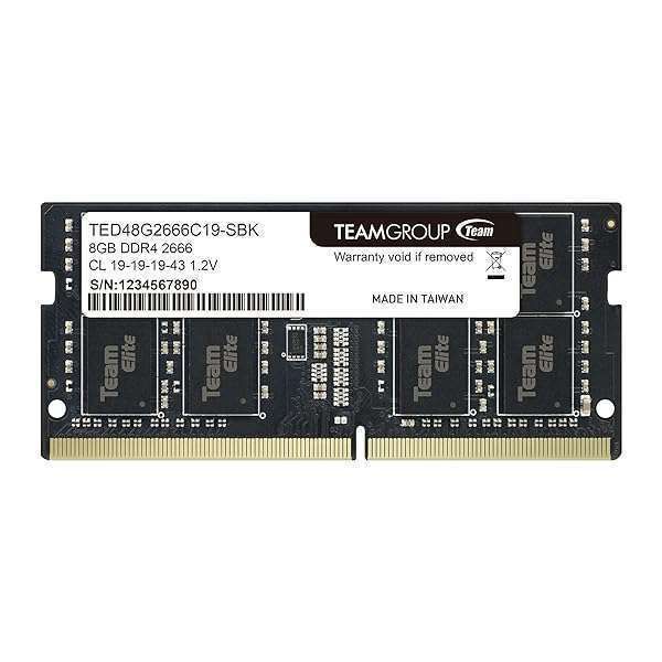Upgrade Your Laptop with TEAMGROUP Elite 8GB DDR4 2666MHz RAM - Unbuffered Non-ECC SODIMM Module
