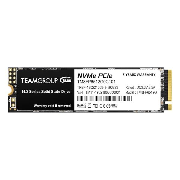TEAMGROUP MP33 512GB SLC Cache 3DNAND TLC NVMe PCIe Gen3x4 M.2 2280 Internal SSD R/W up to 1700/1400 MB/s Compatible w/ Laptop&Desktop TM8FP6512G0C101