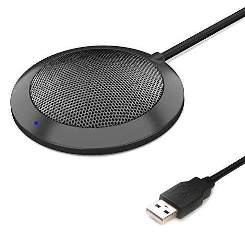 TKGOU USB Microphone for PC & Laptop: Plug & Play Omnidirectional Mic for Zoom, Skype, Online Meetings & Recording