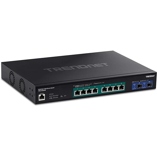Buy TRENDnet 10-Port Multi-Gig PoE+ Switch: 8 x 2.5G Ports, 10G SFP+ Slots, Managed Ethernet, Lifetime Protection - TPE-3102WS