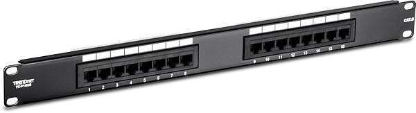 TRENDnet 16-Port Cat6 Patch Panel - 1U Rackmount, Compatible with Cat3-Cat6, Ideal for Gigabit Ethernet Connections